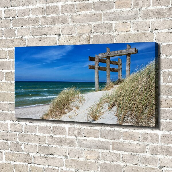 Foto canvas duinen aan zee