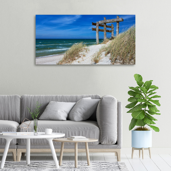 Foto canvas duinen aan zee