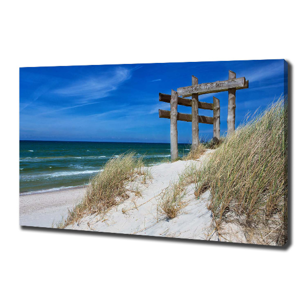 Foto canvas duinen aan zee