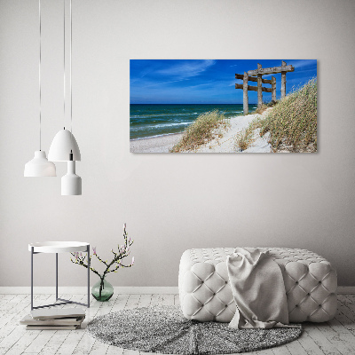 Foto canvas duinen aan zee