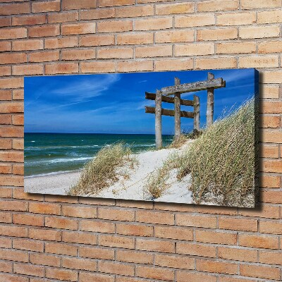 Foto canvas duinen aan zee