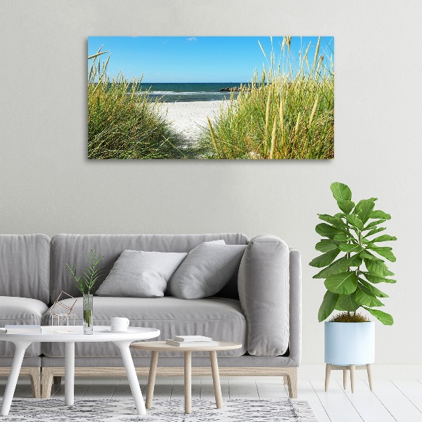Foto op canvas duinen aan zee