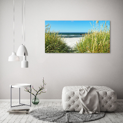 Foto op canvas duinen aan zee