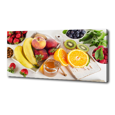 Foto canvas Fruit en honing