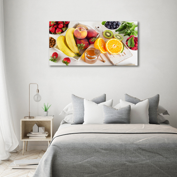 Foto canvas Fruit en honing