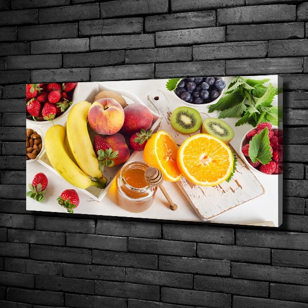 Foto canvas Fruit en honing