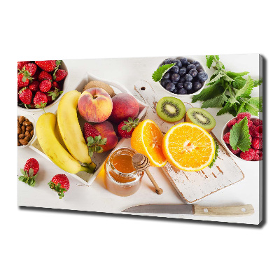 Foto canvas Fruit en honing