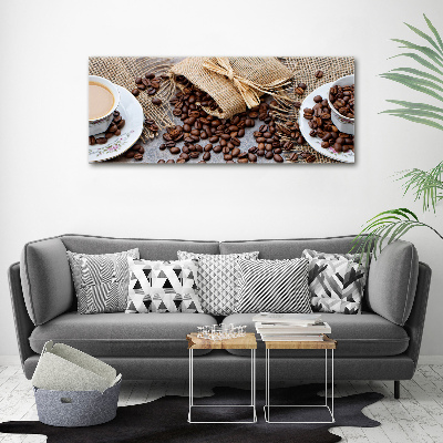 Foto op canvas Koffie met melk