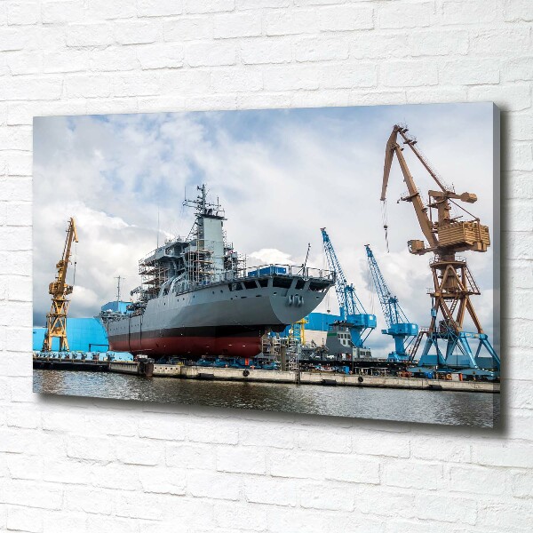Foto op canvas Scheepswerf