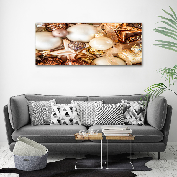 Foto canvas Kerstballen