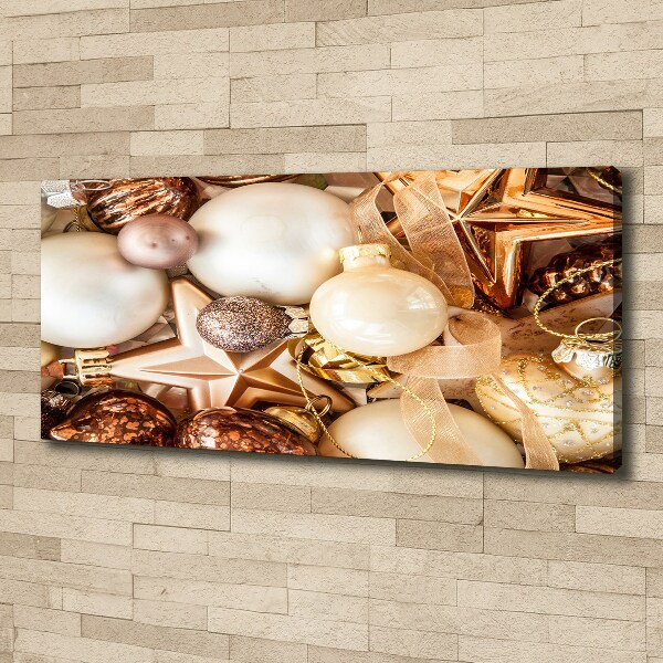Foto canvas Kerstballen