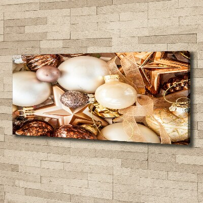 Foto canvas Kerstballen