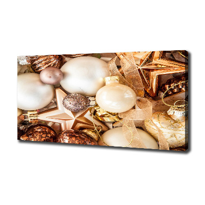 Foto canvas Kerstballen