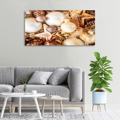 Foto canvas Kerstballen