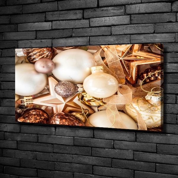 Foto canvas Kerstballen