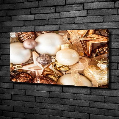 Foto canvas Kerstballen