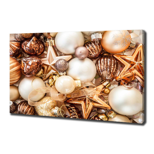 Foto canvas Kerstballen