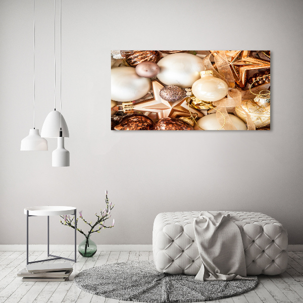 Foto canvas Kerstballen