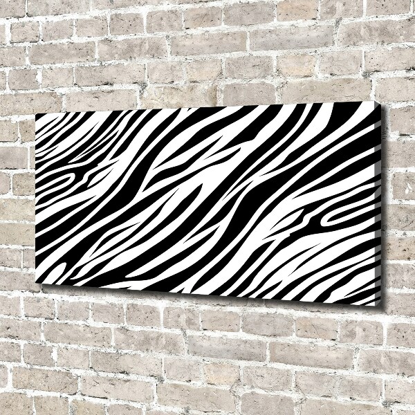 Canvas schilderij Zebra-achtergrond
