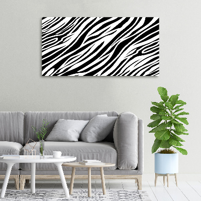 Canvas schilderij Zebra-achtergrond