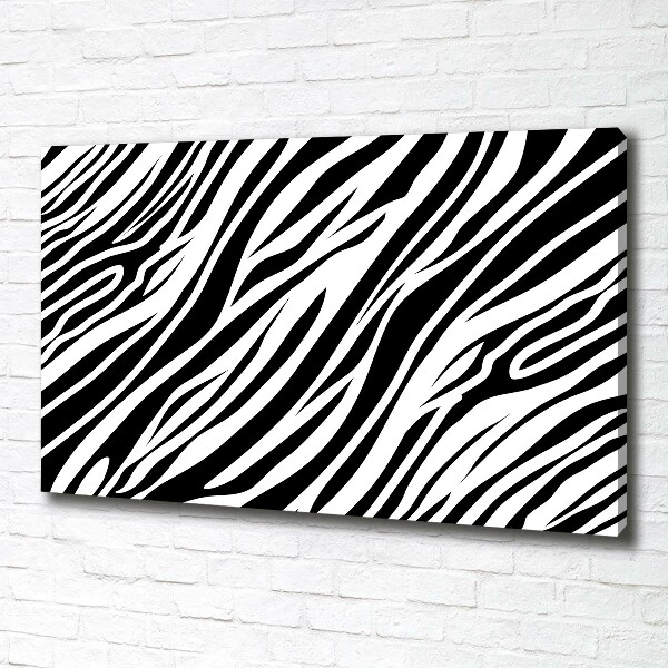 Canvas schilderij Zebra-achtergrond
