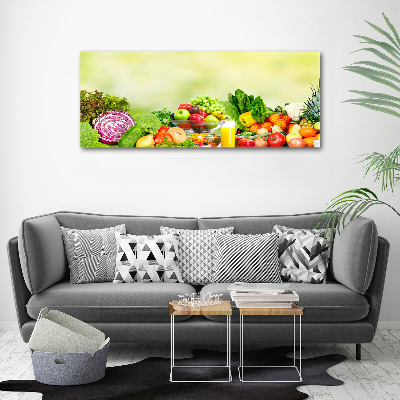 Schilderij op canvas Groenten en fruit