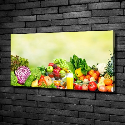 Schilderij op canvas Groenten en fruit