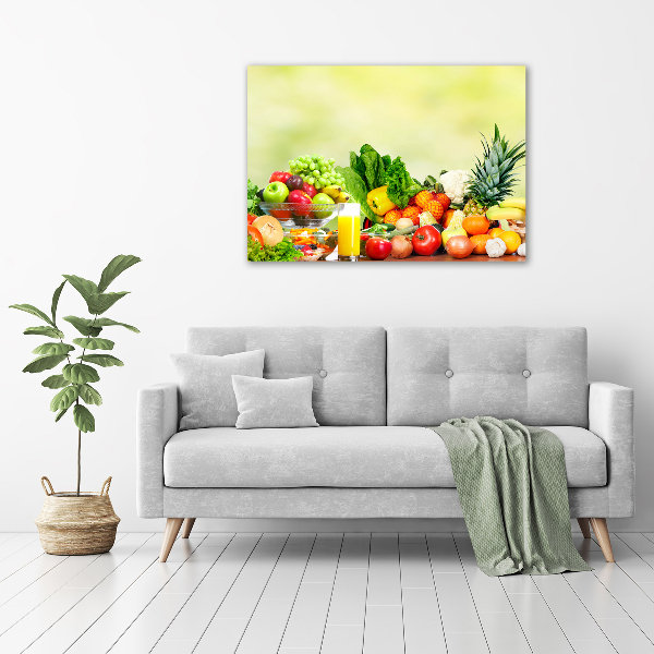 Schilderij op canvas Groenten en fruit