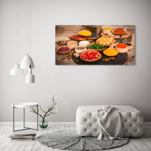 Foto canvas Specerijen en kruiden