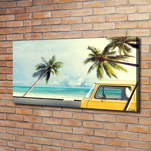 Schilderij op canvas Van strand