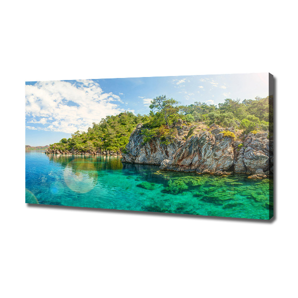 Canvas foto Blauwe Lagune