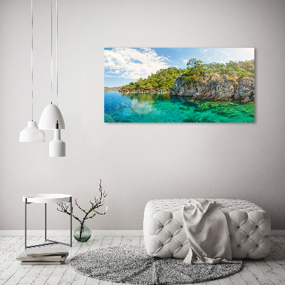 Canvas foto Blauwe Lagune