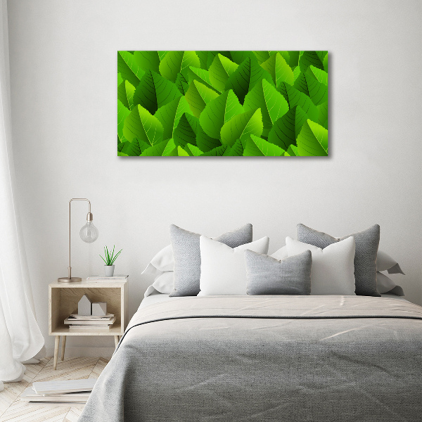 Canvas foto Groene bladeren