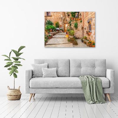 Foto op canvas Een charmante straat