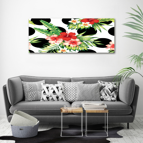 Canvas foto Hawaiiaanse bloemen
