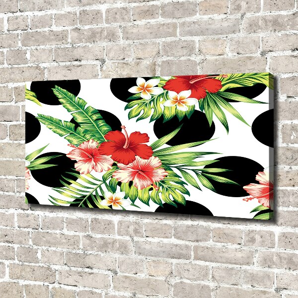 Canvas foto Hawaiiaanse bloemen