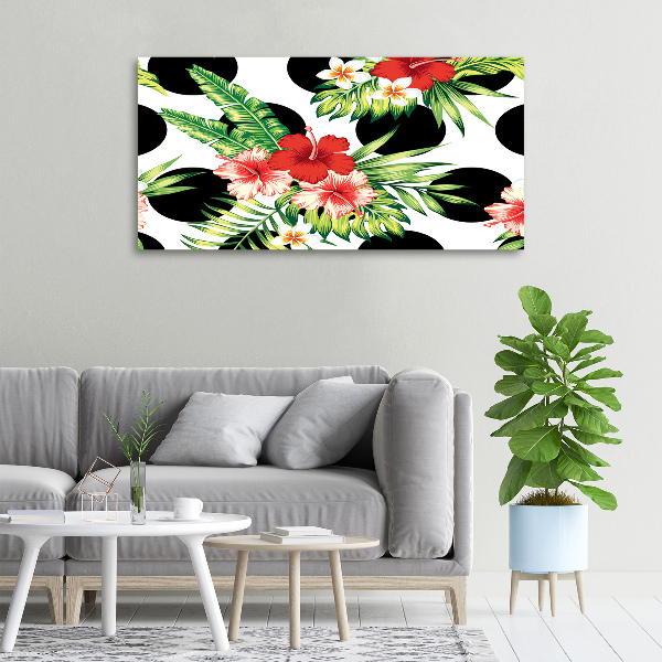 Canvas foto Hawaiiaanse bloemen