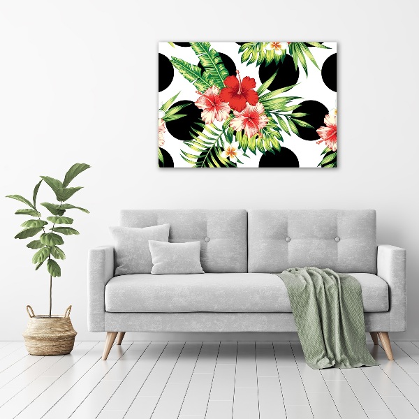 Canvas foto Hawaiiaanse bloemen