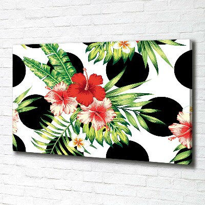 Canvas foto Hawaiiaanse bloemen