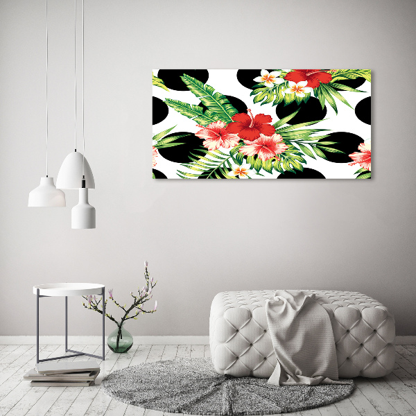 Canvas foto Hawaiiaanse bloemen