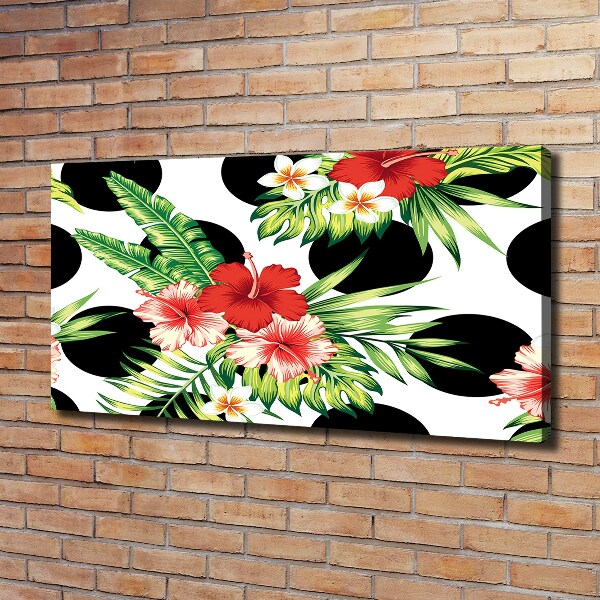 Canvas foto Hawaiiaanse bloemen
