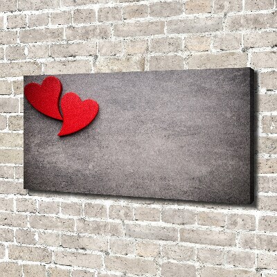 Canvas foto Rode harten