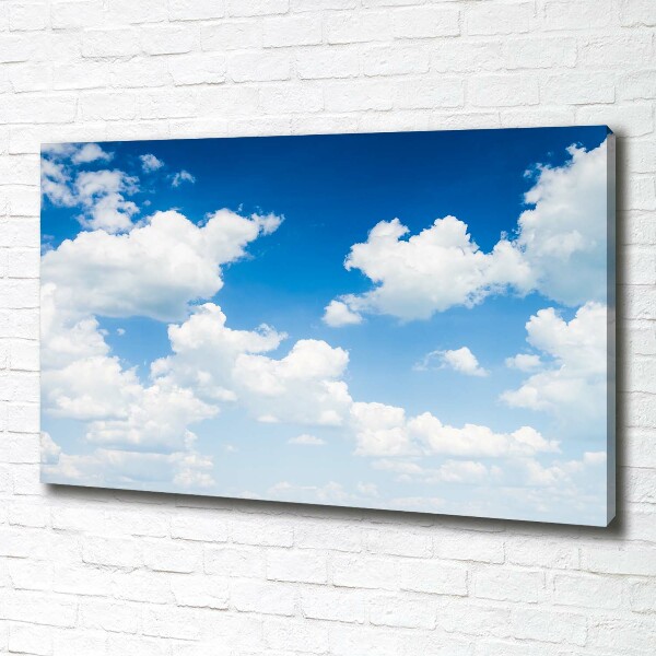 Schilderij op canvas Wolken aan de hemel