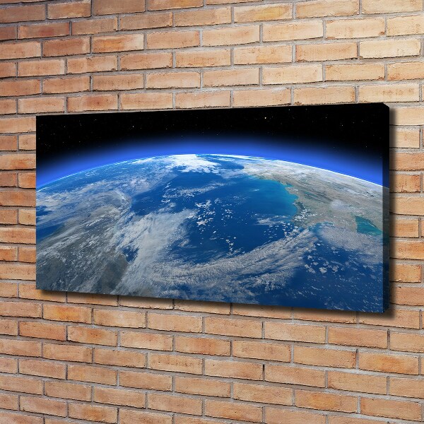 Foto canvas Planeet Aarde