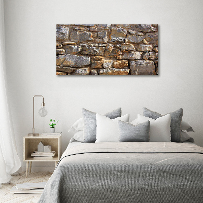 Foto canvas Stenen muur