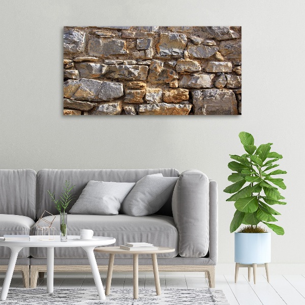 Foto canvas Stenen muur