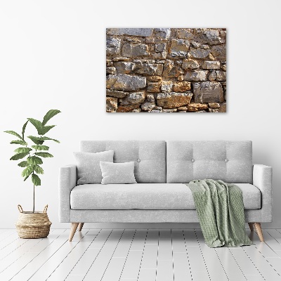 Foto canvas Stenen muur