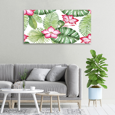 Foto op canvas Tropische bloemen