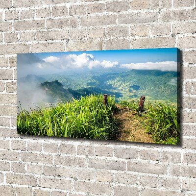 Schilderij op canvas Pad naar de top