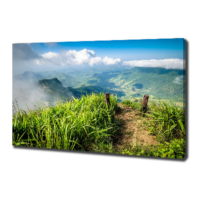 Schilderij op canvas Pad naar de top